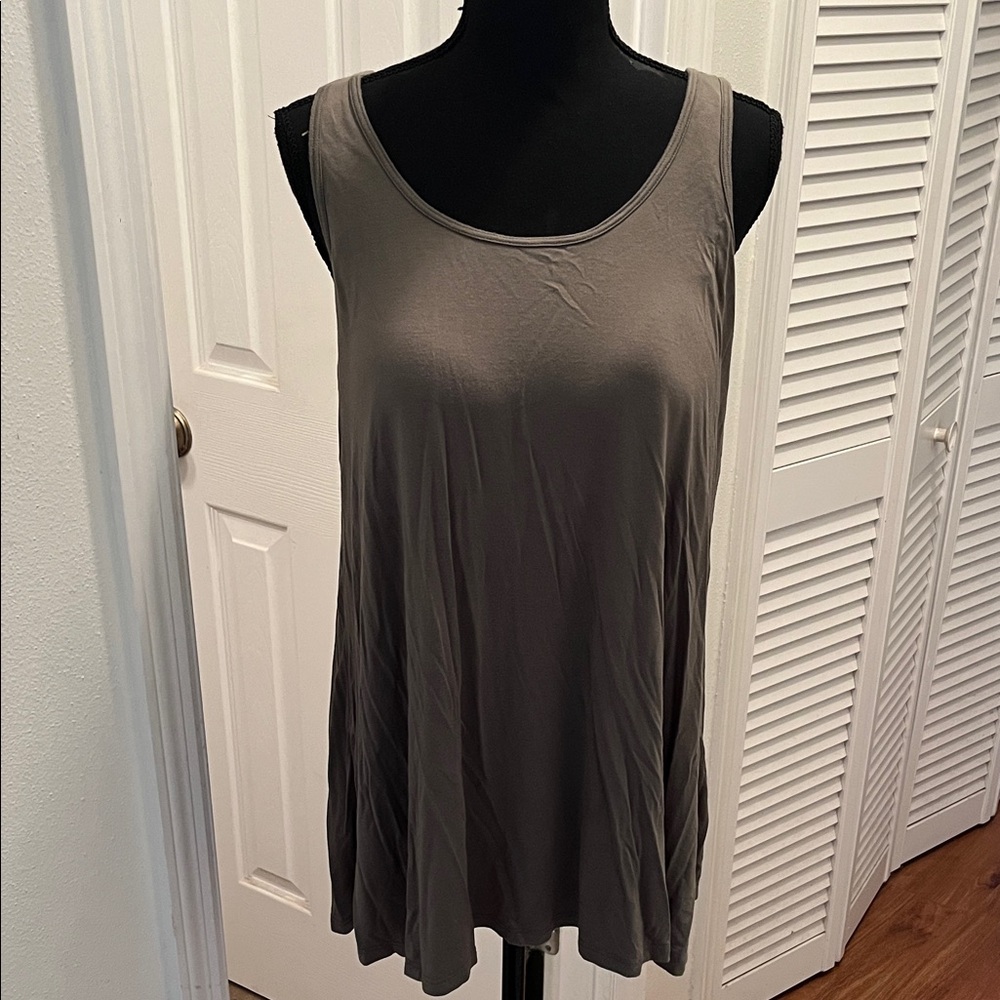 Army Green Flowy Bra Tank